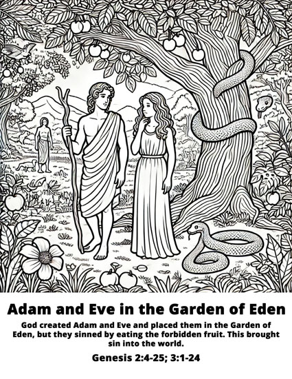 2 - Adam and Eve in the Garden of Eden